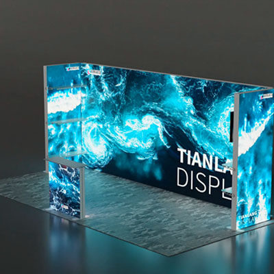Curved LED Light Box for Trade Show Booths Eye-Catching Design