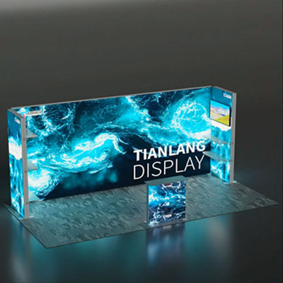 Curved LED Light Box for Trade Show Booths Eye-Catching Design