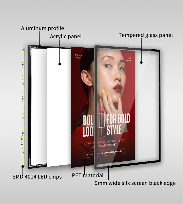 led poster frame structure
