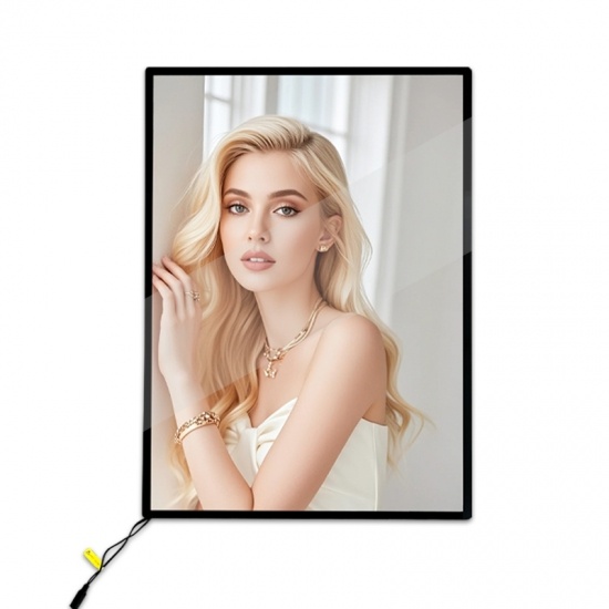 Backlit LED Slim Light Box Poster Frame for Advertising Display