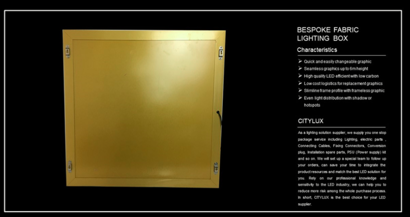 Retail Display LED Fabric Light Box Supplier & Manufacturer