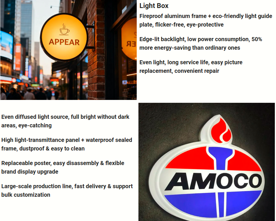 Light Letters Lightbox Lighting LED Acrylic Slim Light Box