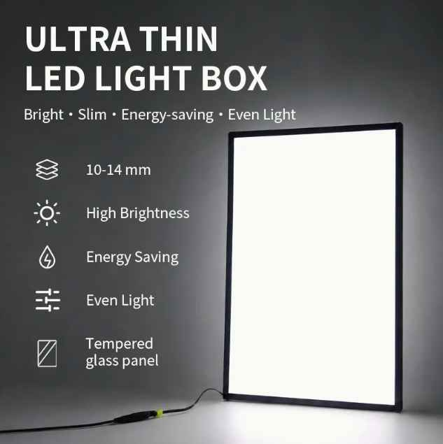 Custom Ultra Thin Light Box Aluminum Frame Advertising Poster Display Tempered Glass Panel LED Light Box for Retail Chain Store Custom Ultra Thin Light Box Aluminum Frame Advertising Poster Display Tempered Glass Panel LED Light Box for Retail Chain Store
