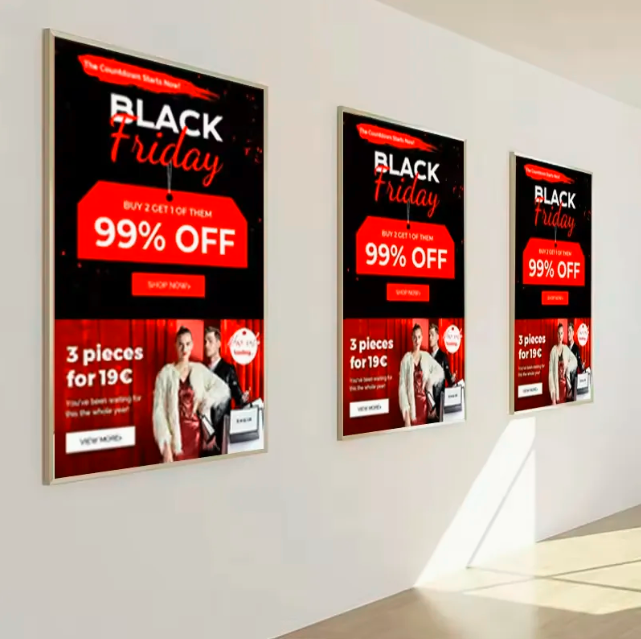 Custom LED Menu Board Pattern Ultra Slim Aluminum Frame Tempered Glass Advertising Light Boxes Outdoor Use Easy Hanging 12V