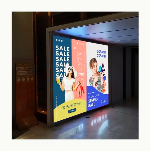 Custom LED Menu Board Pattern Ultra Slim Aluminum Frame Tempered Glass Advertising Light Boxes Outdoor Use Easy Hanging 12V