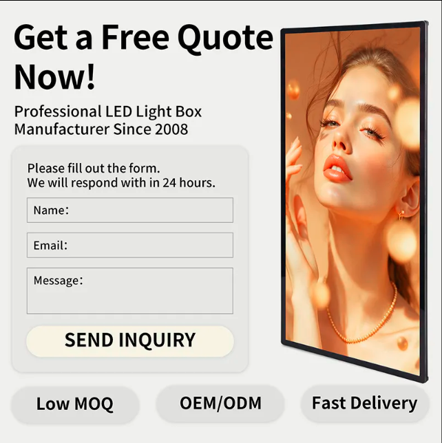Custom LED Sign Board LED Restaurant Menu Light Box for Shops and Cafes